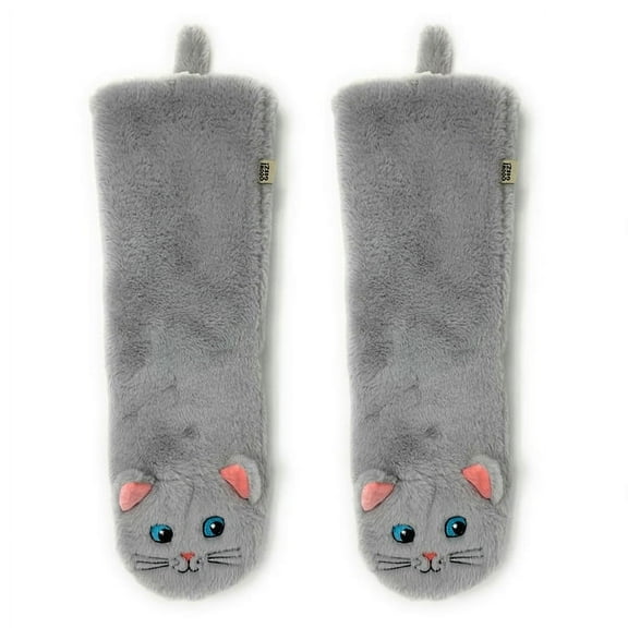 OoohGeez Womens Funny Cat Slipper Socks, Here Kitty Kitty, Fuzzy House Non-Slip Grip Socks