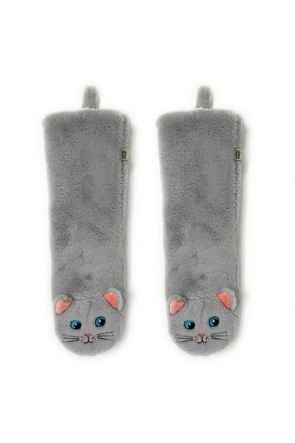 OoohGeez Womens Funny Cat Slipper Socks, Here Kitty Kitty, Fuzzy House Non-Slip Grip Socks