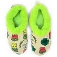 thumbnail image 1 of OoohGeez Womens Funny House Fluffy Fuzzy Sherpa Slipper with Grippers, What Up Succa, M, 1 of 4