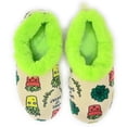 thumbnail image 1 of OoohGeez Womens Funny House Fluffy Fuzzy Sherpa Slipper with Grippers, What Up Succa, S, 1 of 4