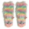 thumbnail image 1 of OoohGeez Womens Non Slip Slipper Socks, Funky Unicom, Fuzzy Plush Indoor Warm Socks, 1 of 5