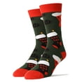 thumbnail image 1 of OoohYeah Funny Crew Socks for Men Xmas Socks, Novelty Cool Cotton Socks,Naughty Or Nice, 1 of 3