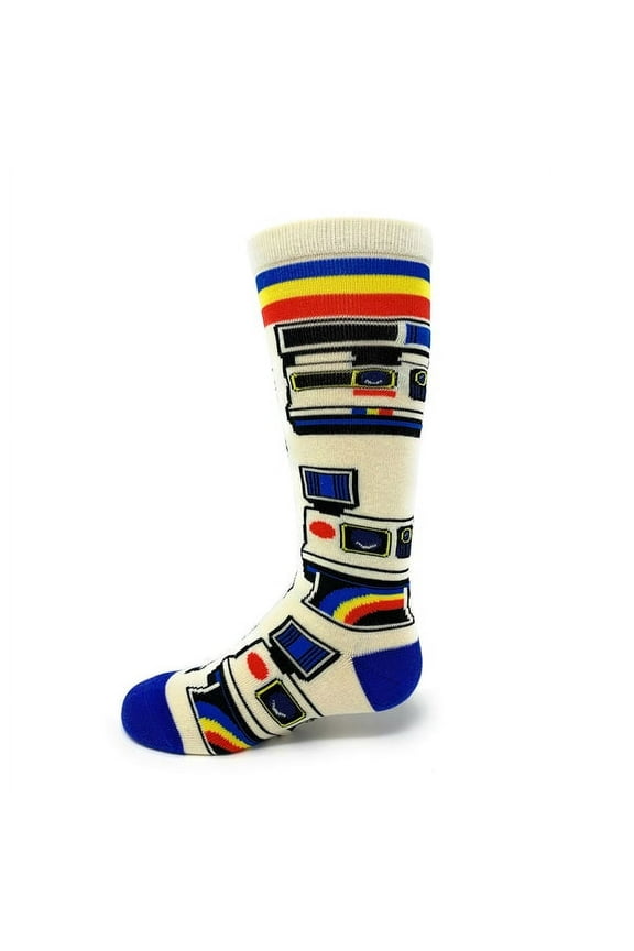 OoohYeah Kids Colorful Funny Knee High Socks, Camera, Novelty Socks for Boys & Girls