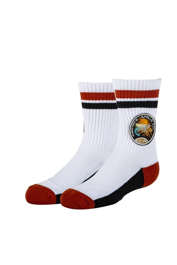OoohYeah Kids Funny Crew Socks, Apollo 13, Novelty Crazy Socks for Boys & Girls