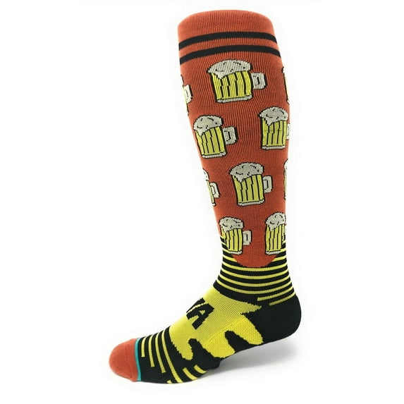 OoohYeah Men & Women's Compression Knee High Socks, Beer Me!, Funny Long Sport Socks, M/L