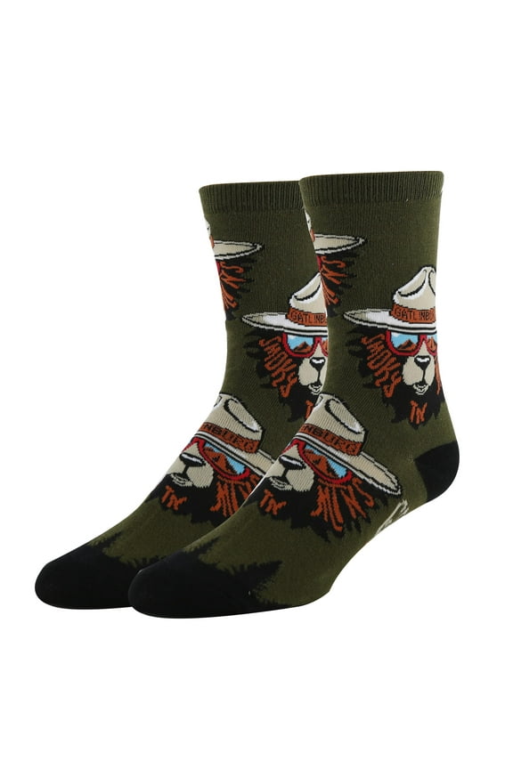 OoohYeah Men’s Funny City Themed Crew Socks, Crazy Novelty Cotton Dress Socks, Gatlinburg