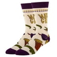 thumbnail image 1 of OoohYeah Men's Funny Novelty Crew Socks, Mardi Party, Shoe Size 8-13, 1 of 5