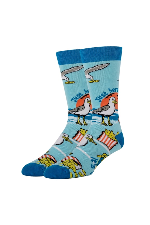 OoohYeah Men’s Funny Saying Crazy Crew Socks, Cool Novelty Comfort Cotton Socks, Fry Day