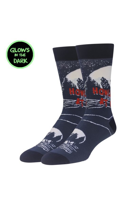 OoohYeah Men’s Funny Saying Crazy Crew Socks, Cool Novelty Comfort Cotton Socks, Howler