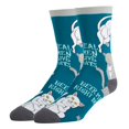thumbnail image 1 of OoohYeah Mens Colorful Crew Socks, Real Men, Funny Cute Cat Socks, 1 of 4