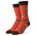 thumbnail image 1 of OoohYeah Mens Funny Crew Socks, Book Worm, Novelty Crazy Cotton Socks, 1 of 4