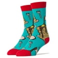 thumbnail image 1 of OoohYeah Mens Funny Novelty Crew Socks, Fashion Cotton Socks, Breakfast Time, 1 of 4