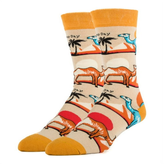 OoohYeah Mens Novelty Crew Socks, Hump Day, Cool Funny Fashion Socks