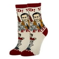 thumbnail image 1 of OoohYeah Women's Colorful Mister Rogers Crew Socks, Hi Friend! , Funny Cool Fashion Dress Socks, 1 of 5