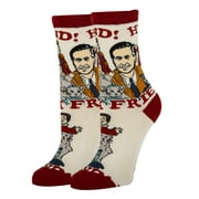 OoohYeah Women's Colorful Mister Rogers Crew Socks, Hi Friend! , Funny Cool Fashion Dress Socks