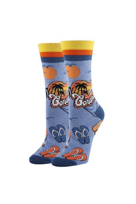 OoohYeah Womens Funny City Themed Crew Socks, Crazy Novelty Cotton Dress Socks, Coronado