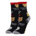 thumbnail image 1 of OoohYeah Women’s Funny Crew Socks, Crazy Cat Lady, Novelty Cute Cotton Socks, Size 5-10, 1 of 4