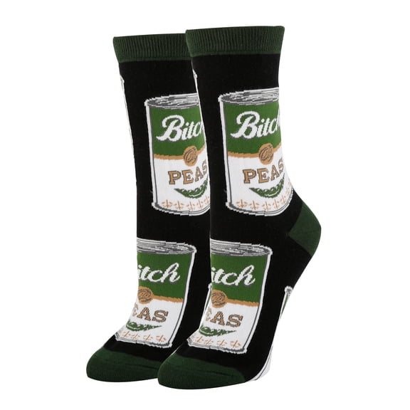 OoohYeah Women's Funny Crew Socks, Crazy Colorful Novelty Dress Socks, B-Please