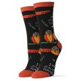 thumbnail image 1 of OoohYeah Women's Funny Crew Socks, Good Vibes Novelty Cotton Socks, Owl Yours, 1 of 4