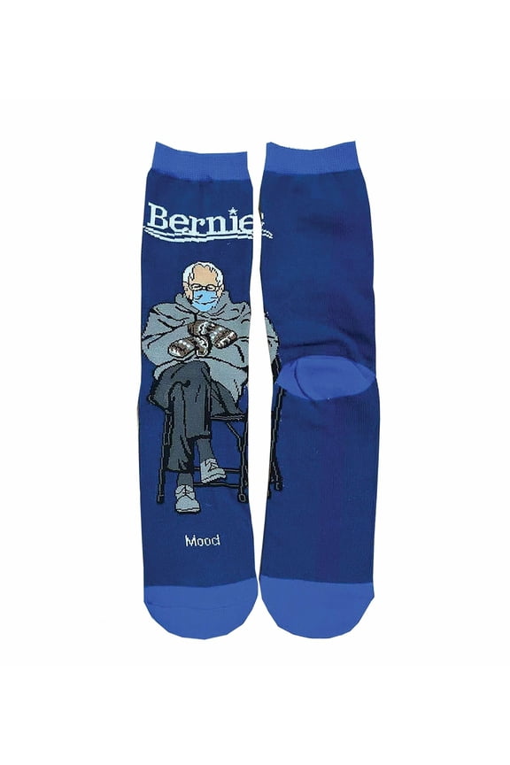 OoohYeah Womens Funny Crew Socks Novelty Cotton Socks, Bernie Sanders, Feeling the Chilling Burn
