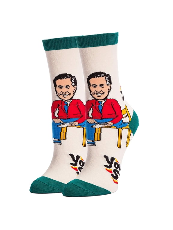 Mister Rogers Neighborhood You Are Special Women's Crew Socks | One Size