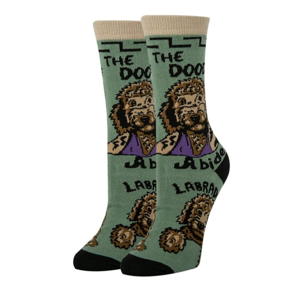 OoohYeah Women’s Funny Saying Crazy Crew Socks, Cool Novelty Comfort Cotton Dress Socks, The Doodle, Size 5-10