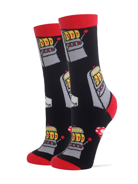 OoohYeah Womens Funny Crew Socks, Game Cotton Novelty Cool Socks, Dice To Meet You