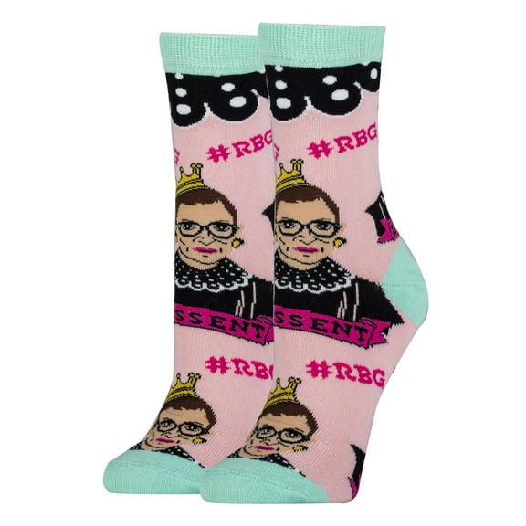 OoohYeah Womens Funny Novelty Crew Socks, Crazy Fashion Socks - #RBG