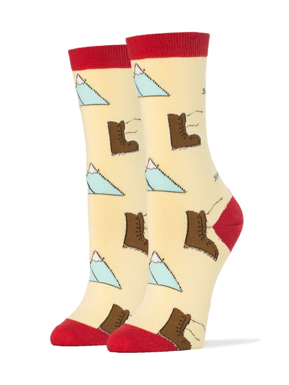 OoohYeah Womens Novelty Funny Crew Socks, Colorful Cotton Dress Socks, Into the Wild