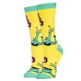 thumbnail image 1 of OoohYeah Womens Novelty Funny Crew Socks, Colorful Cotton Dress Socks, The Ride, 1 of 2