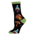 thumbnail image 1 of OoohYeah Womens Novelty Funny Crew Socks, Shrooms, Crazy Colorful Fashion Socks, 1 of 3