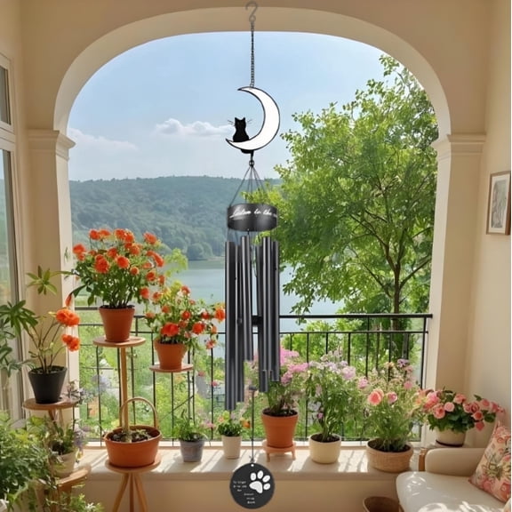 Wind Chimes Outdoor Large Low Tones Memorial Cat High Quality 43in 2.5lb Heavy Musical Indoor 59.99