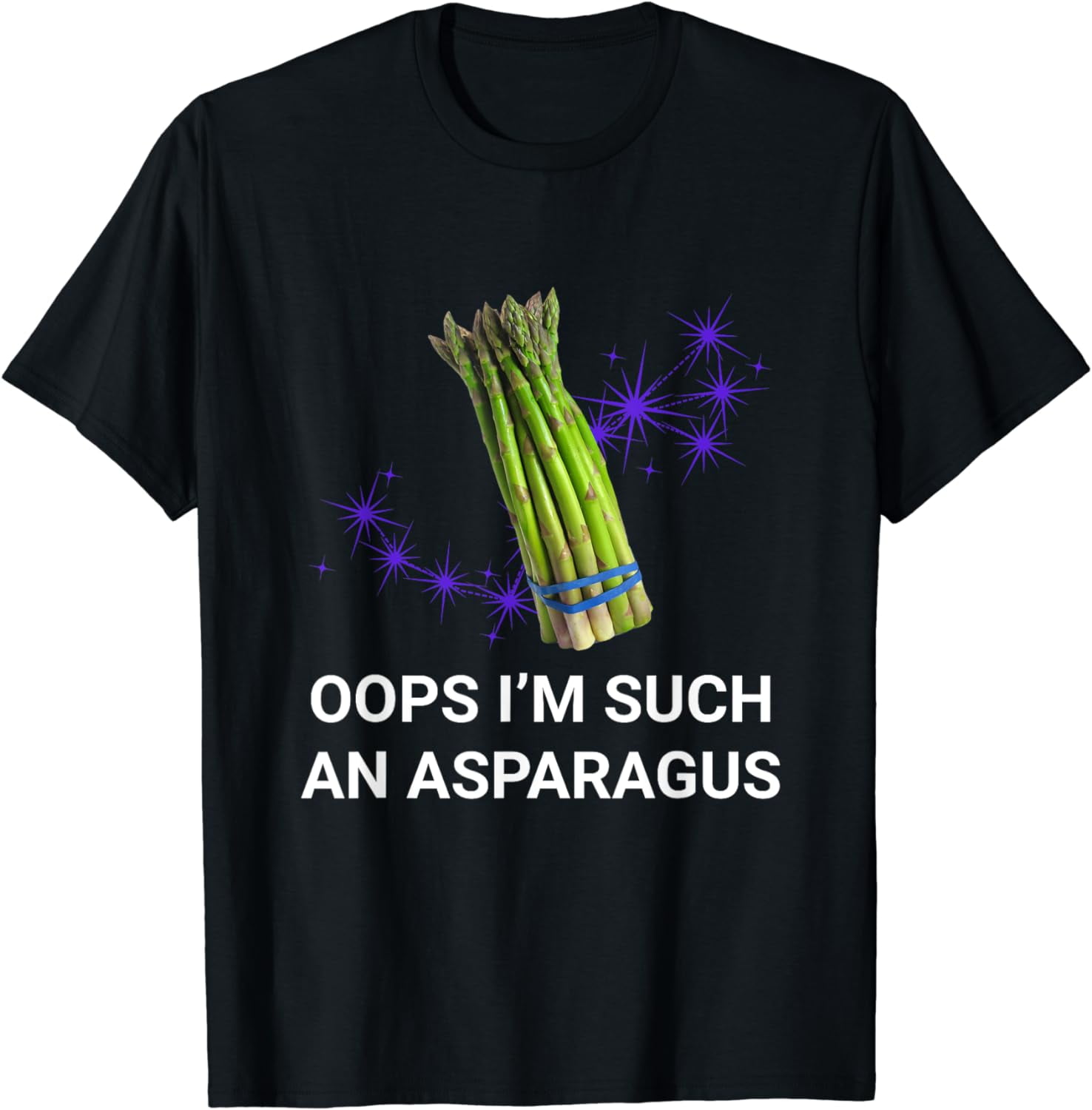 Oops I'm Such An Asparagus Funny Sarcastic Astrology Meme TShirt