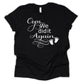 thumbnail image 1 of Oops We Did It Again Shirt, Pregnancy Announcement Shirt, Surprise Pregnancy Announcement (Black, 3X Large), 1 of 6
