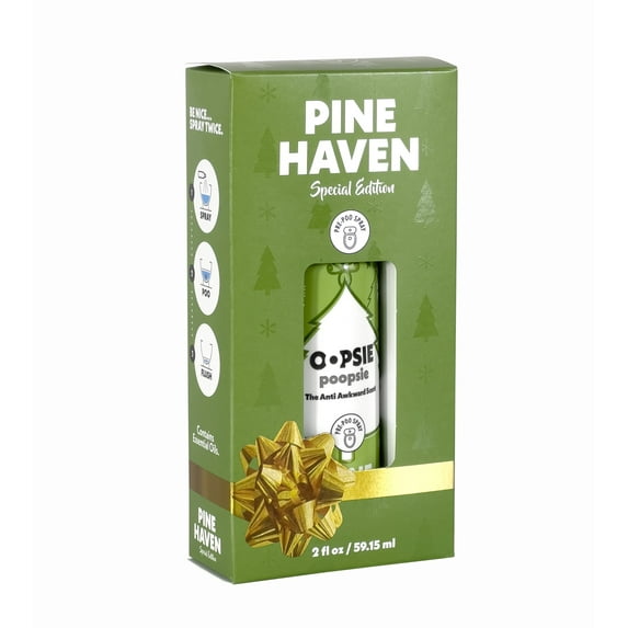 Oopsie Poopsie before and after you go pre-poo toilet spray single box bottle Pine Haven - The Anti Awkward Scent