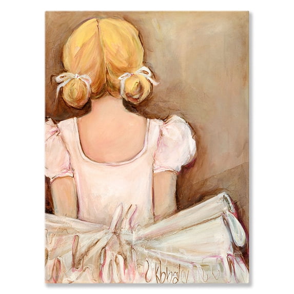 Oopsy Daisy - Canvas Wall Art Beautiful Ballerina- Blonde 14x18 By Kristina Bass Bailey