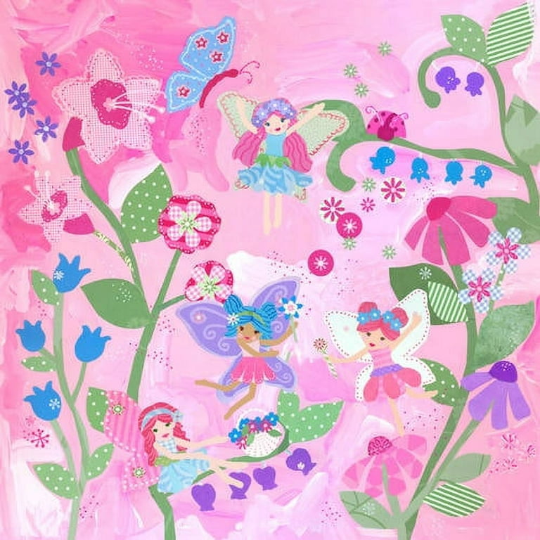 Oopsy Daisy Too's Flower Fairies Canvas Wall Art, 21x21 - Walmart.com