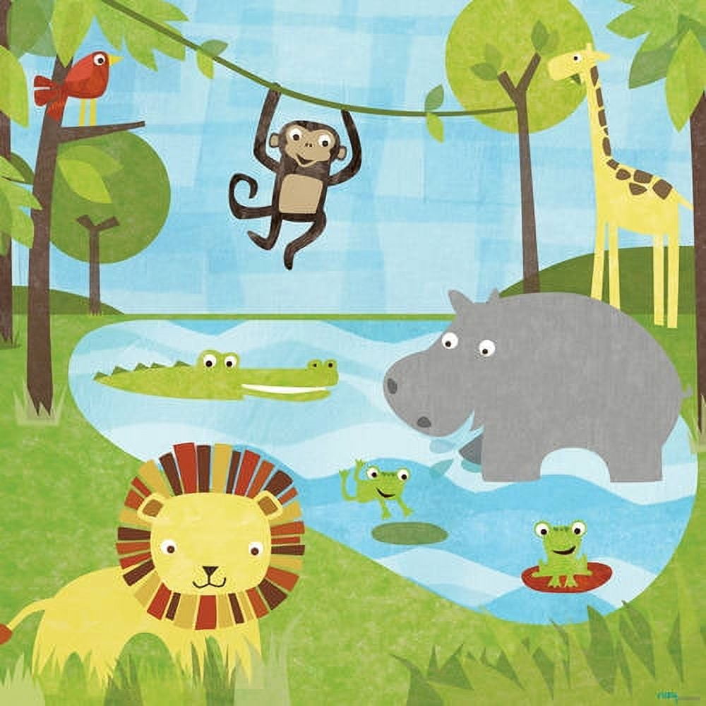 Oopsy Daisy Too's Safari Canvas Wall Art Size 21x21