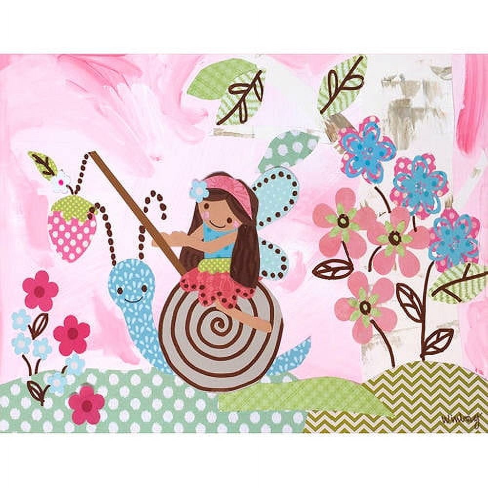 Oopsy Daisy Birch Tree Fairies Slow Journey Canvas Wall Art Size 14x10