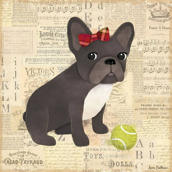 Oopsy Daisy's Frenchie Girl Canvas Wall Art, 10x10
