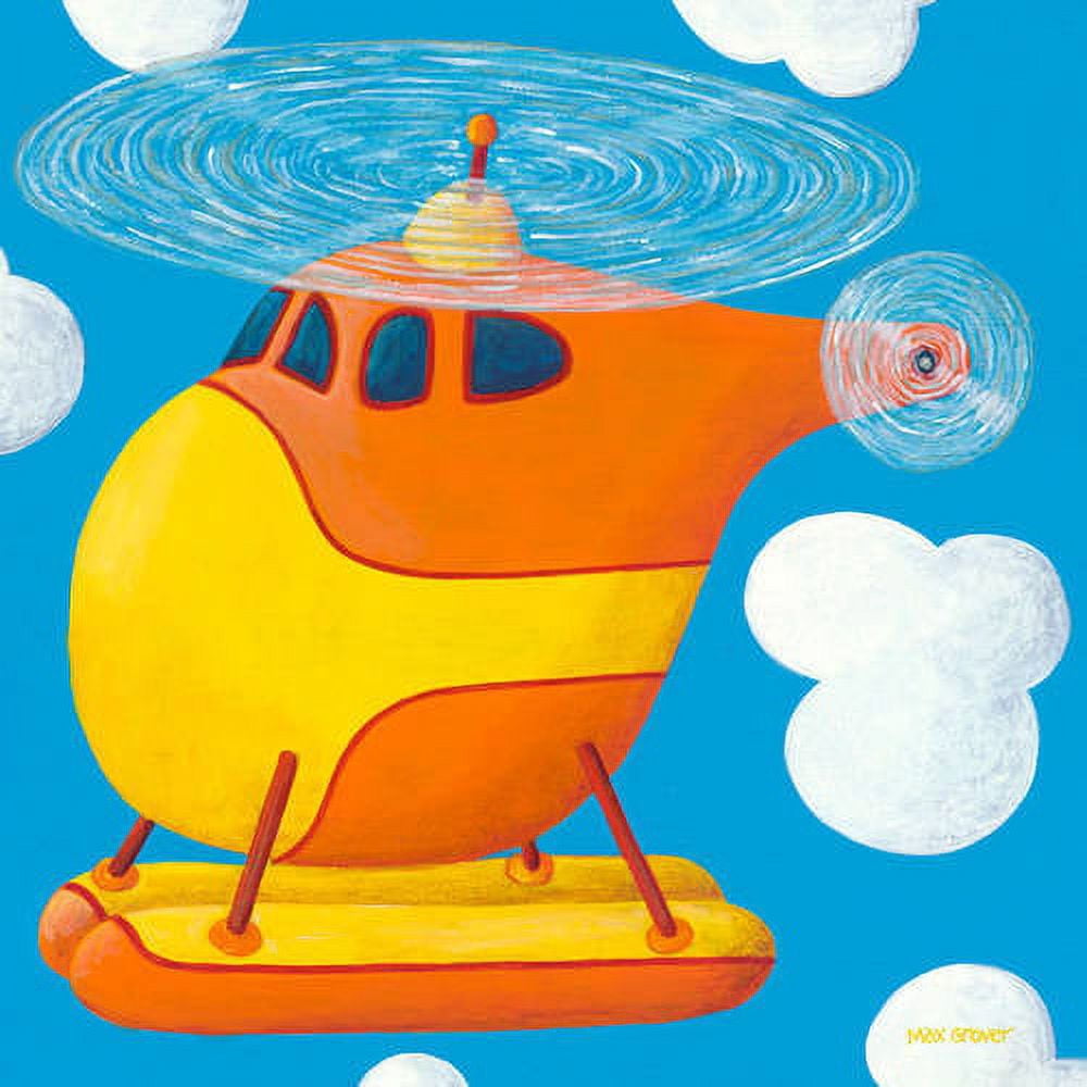 Oopsy Daisy's Helicopter Canvas Wall Art