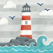 Oopsy Daisy's Let's Set Sail Lighthouse Canvas Wall Art, 10x10