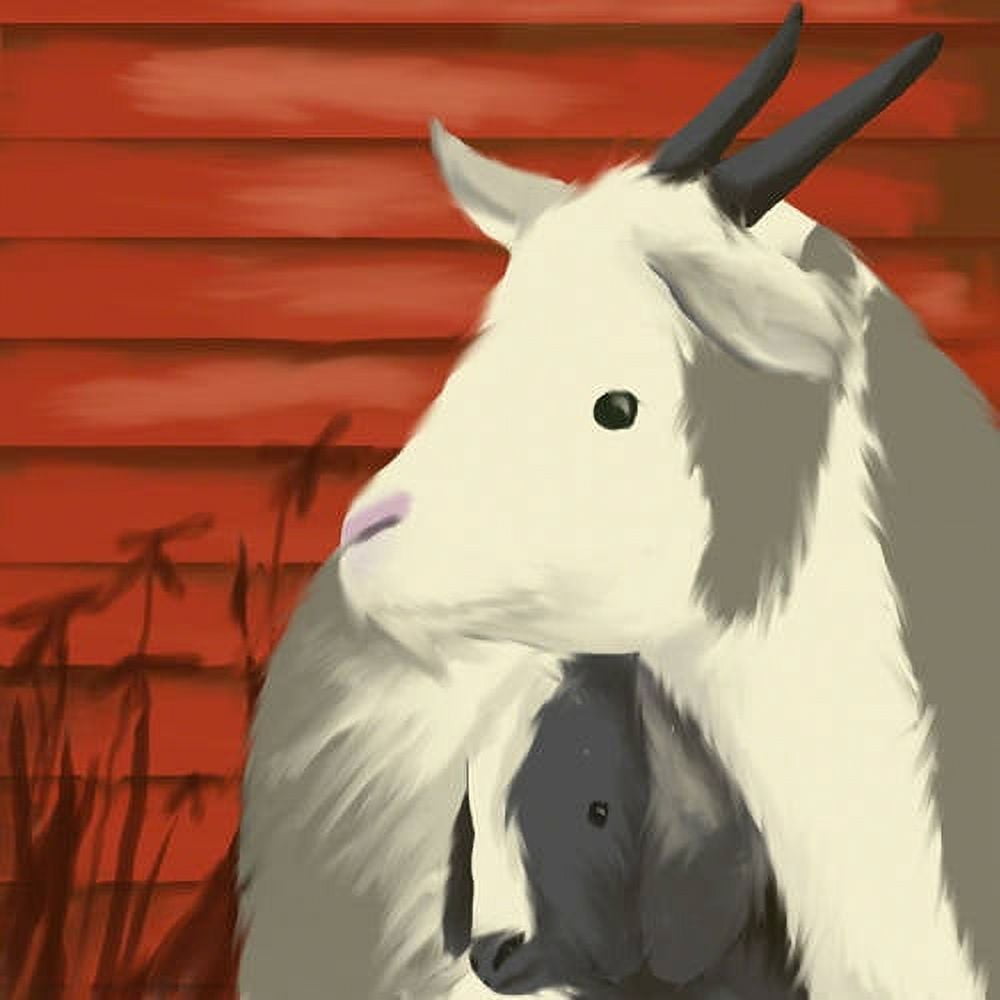 Oopsy Daisy's Maggie's Goats Canvas Wall Art, 10x10