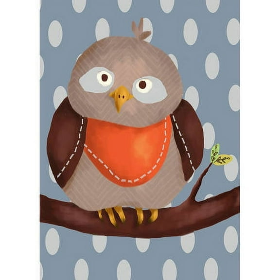oopsy daisy canvas wall art oscar the owl by meghann o'hara, 10 by 14-inch
