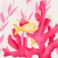 thumbnail image 1 of Oopsy Daisy's Pink Coral and Little Fish Canvas Wall Art, 10x10, 1 of 1