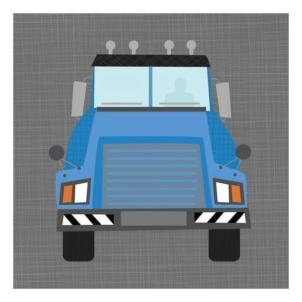 oopsy daisy fine art for kids ways to wheel mac truck canvas wall art by vicky barone, 10 x 10"