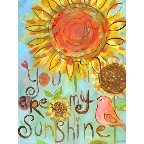 Oopsy Daisy's You Are My Sunshine Canvas Wall Art, 18x24