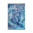 thumbnail image 1 of Oosterhout Blue Abstract Polyester Area Rugs for Living Room Washable Rugs Boho Area Rug Soft Neutral Geometric Bohemian Carpet Distressed Indoor Rug for Bedroom Dining Room Foldable Nonslip Rug, 1 of 9