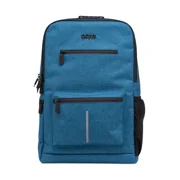 Ooze Blue Smell Proof Travel Backpack - 18 x 14.5 x 3.5 inches, 9 Pockets, Water Resistant, Carbon-lined Interior