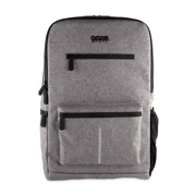 Ooze Grey Smell Proof Travel Backpack - 18 x 14.5 x 3.5 inches, 9 Pockets, Water Resistant, Carbon-lined Interior